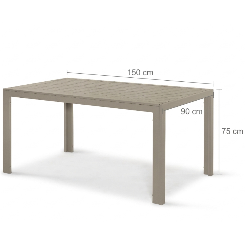 Mesa exterior Faro de Arkimueble - 150 cm