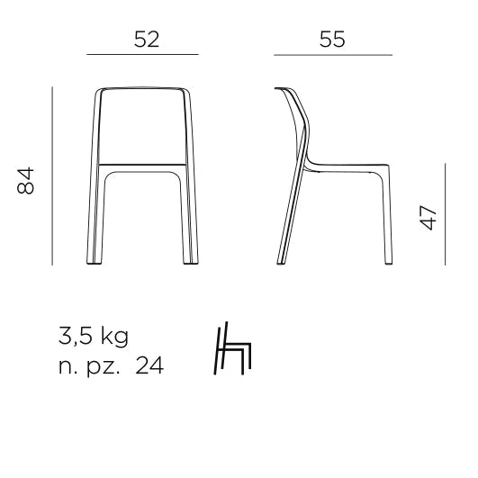 Silla Bit de Nardi
