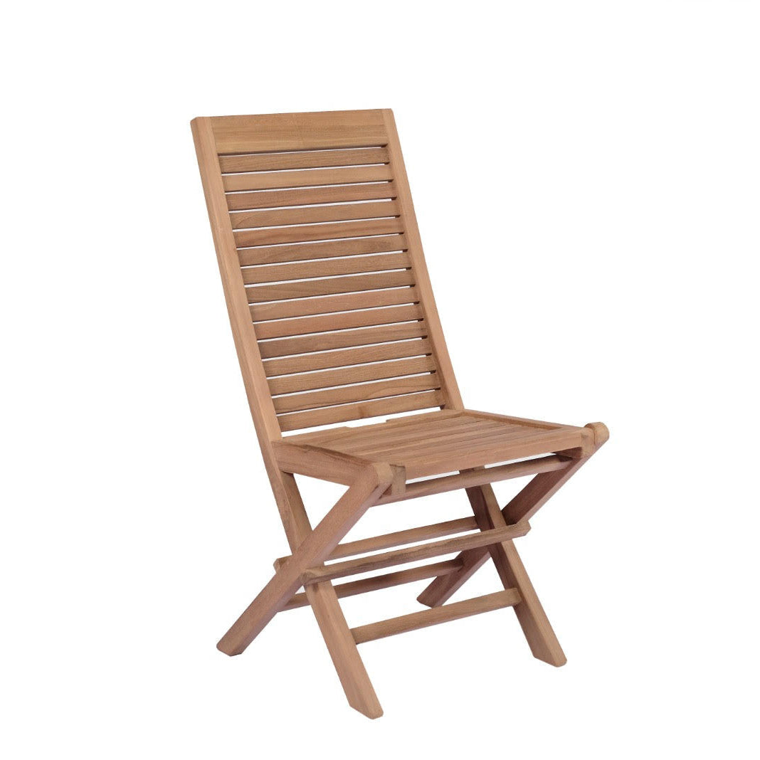 Silla plegable teca