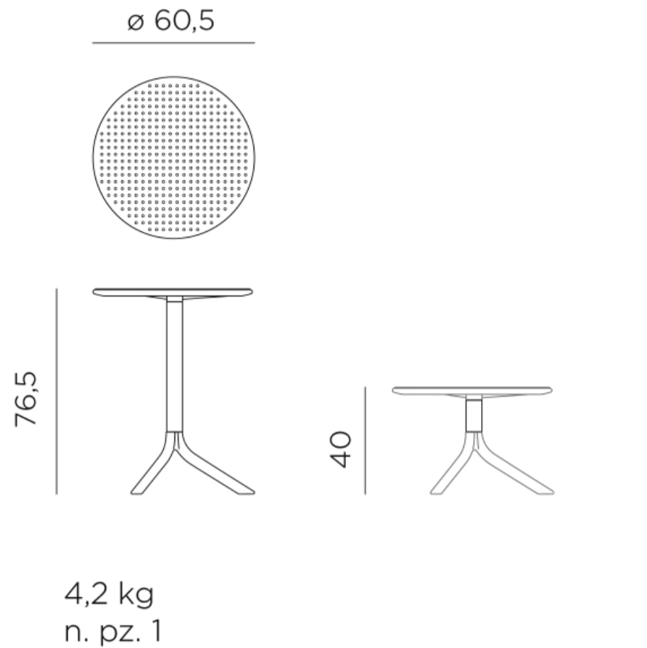 Mesa auxiliar Step de Nardi