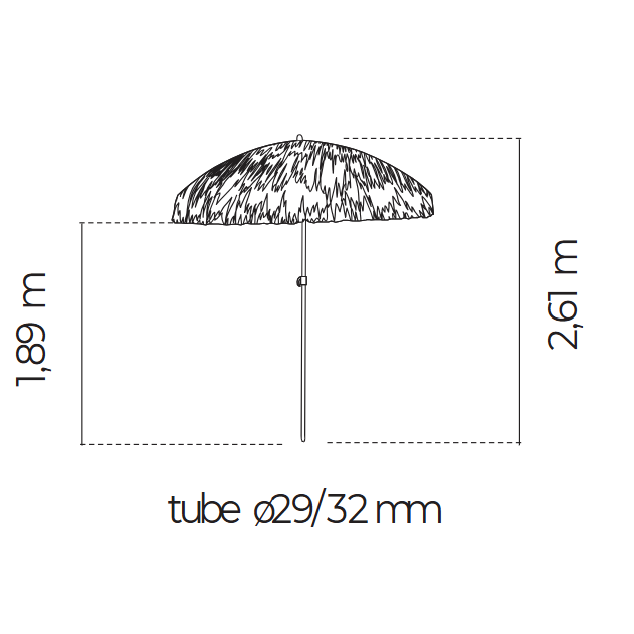 Parasol Palloza de Ezpeleta