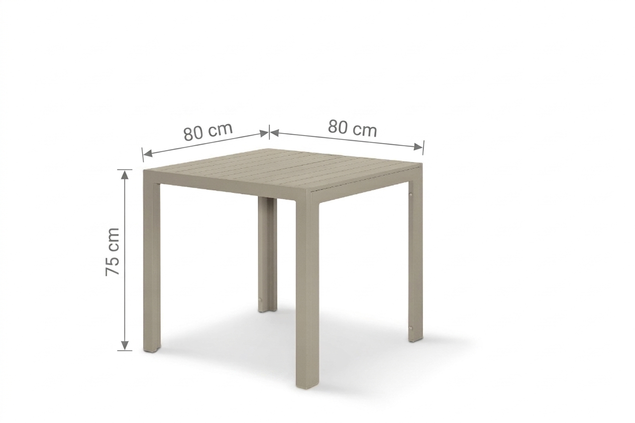 Mesa exterior Faro de Arkimueble - 80 cm