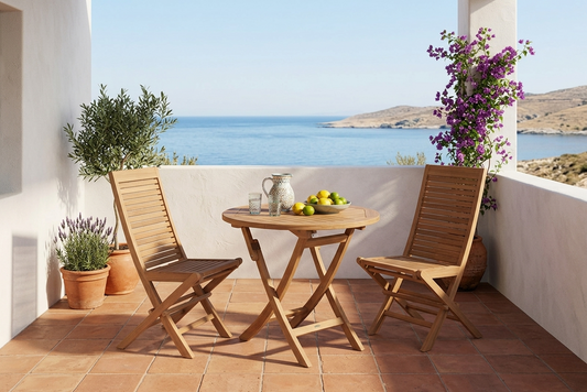 Silla plegable teca