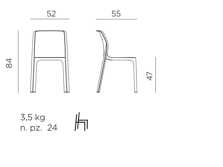 Silla Bit de Nardi