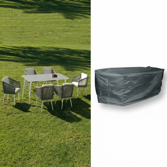 Funda protectora para mesa rectangular y 8 sillas